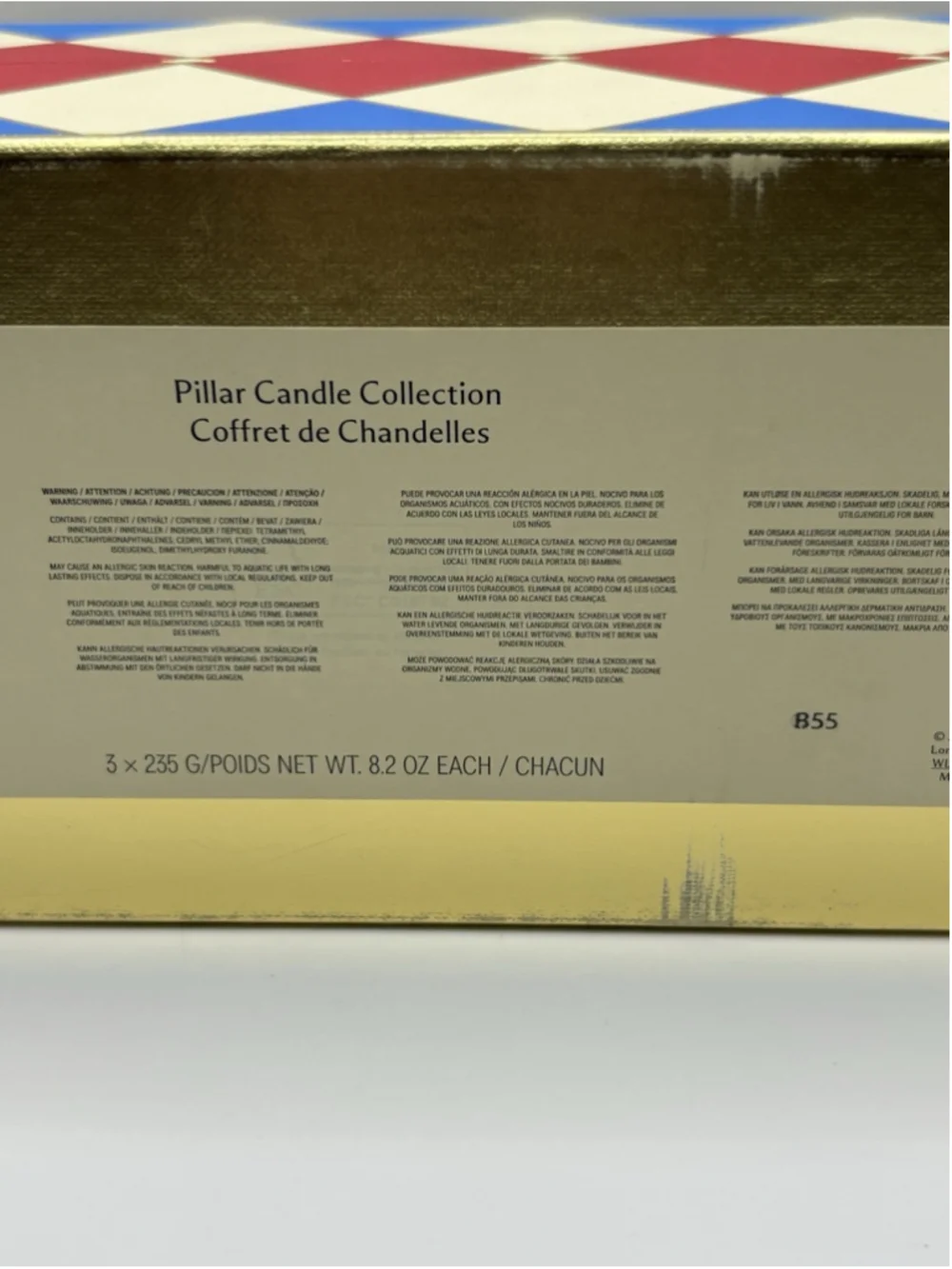 Jo Malone Ginger Biscuit 3-Piece Pillar Candle Gift Set 235g Each | 2025 Limited